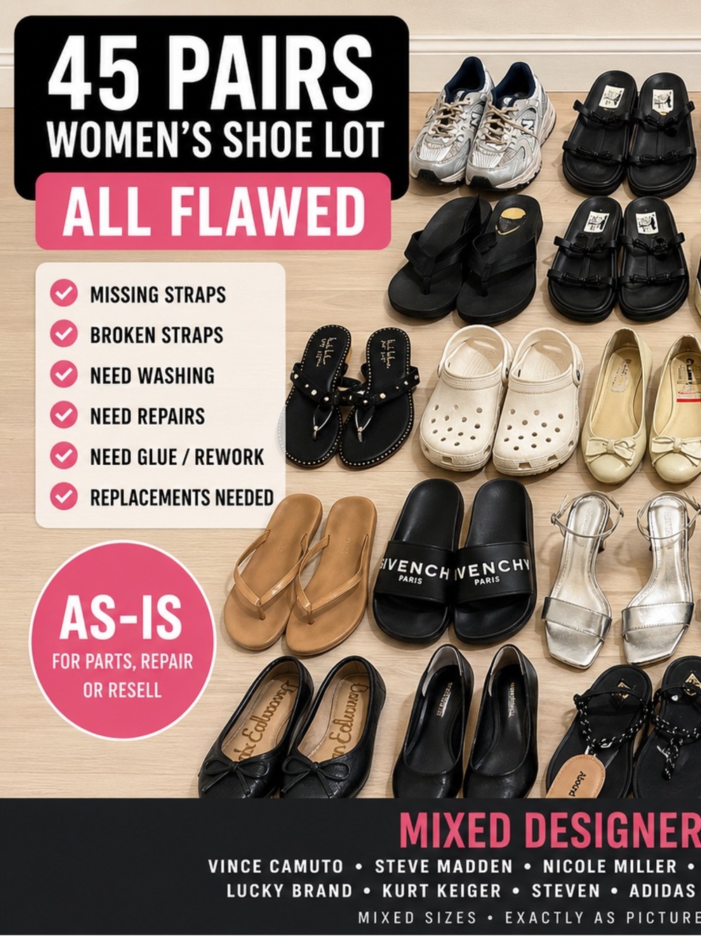 FLAWED 45 pairs Nordstrom shoe pallet!
